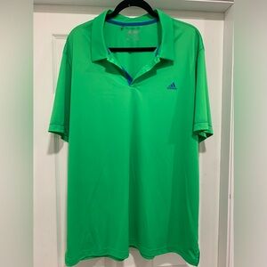 Adidas Green Golf Polo Shirt Size XL